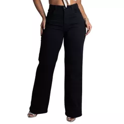 Calça Sarja Sawary Wide Leg - 277557