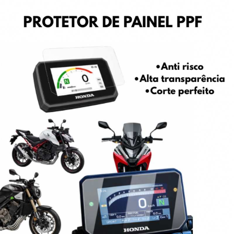 Película do Painel Hornet 500 NX 500 NC 750X CB 650R CBR 650R XL 750 TRANSALP CB 750 CB 1000 2026+