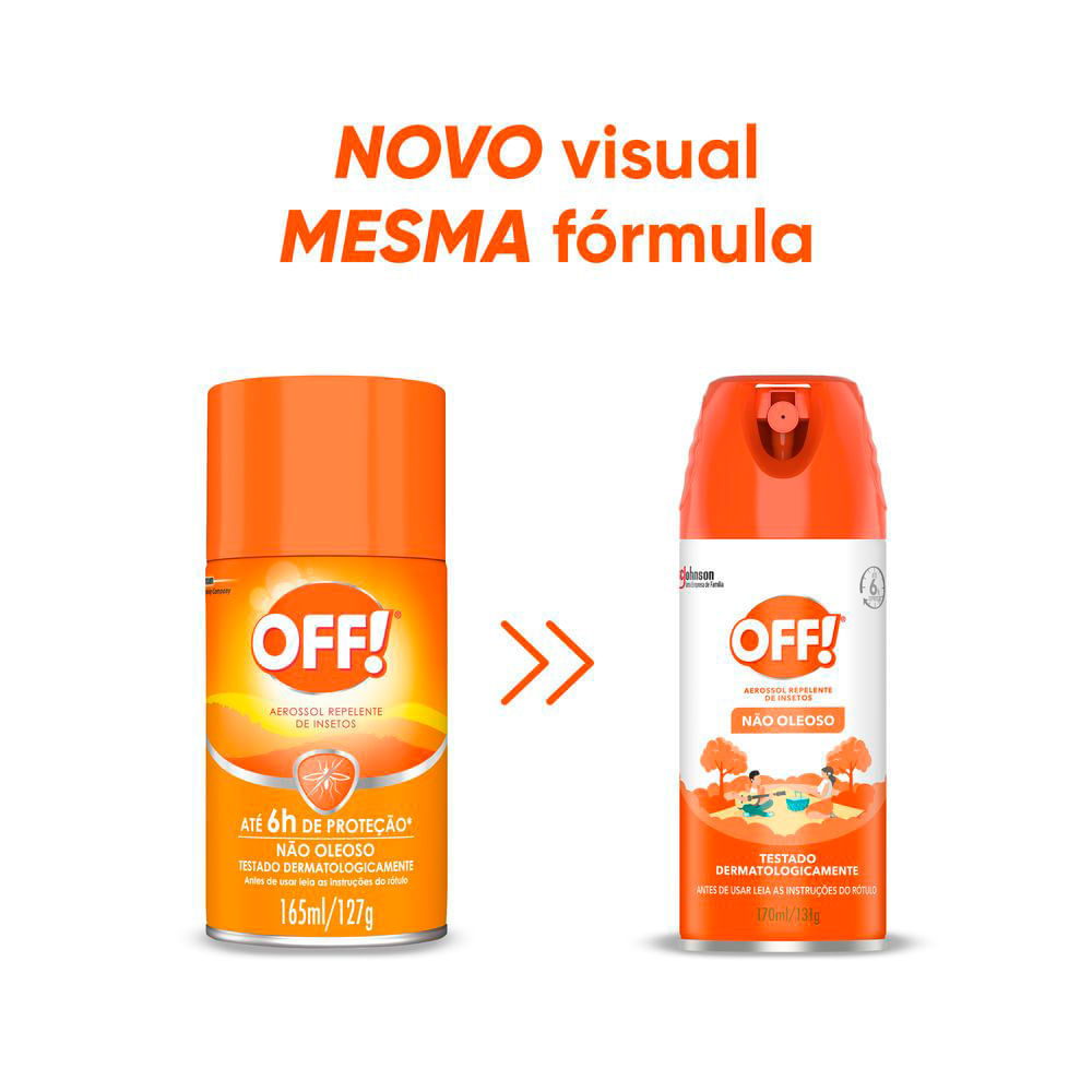 Repelente Off! Family Aerossol com 165ml