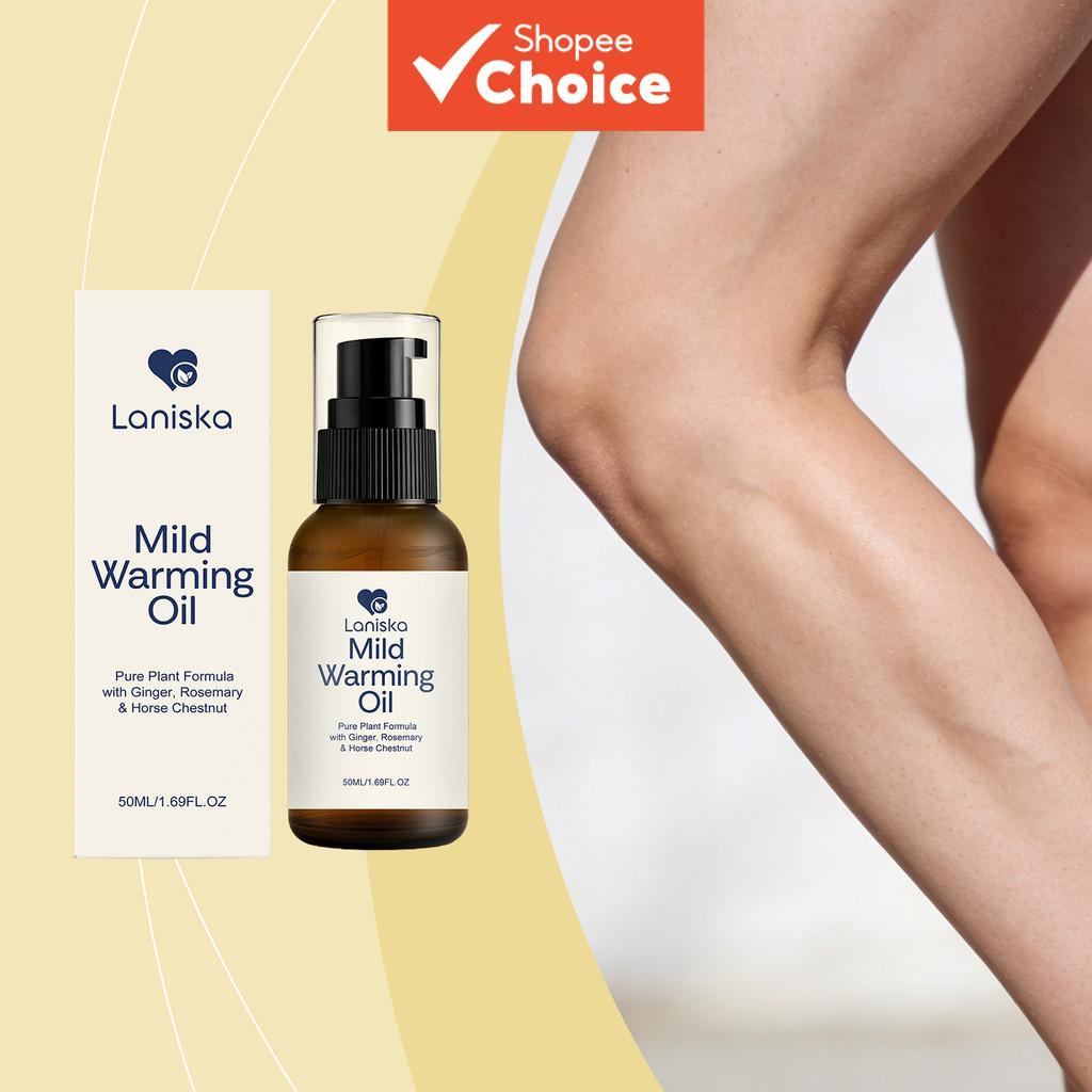 Óleo Hidratante para as Pernas 50 ml – Hidratante, Massagem, com Gengibre e Alecrim para Pele Suave no Cuidado Diário –