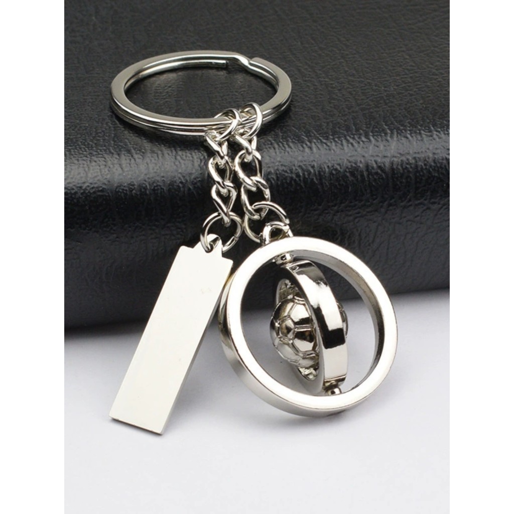 Chaveiro de futebol rotativo criativo Mini pingente mochila pingente chaveiro letras pequeno presente lembrança esportiv