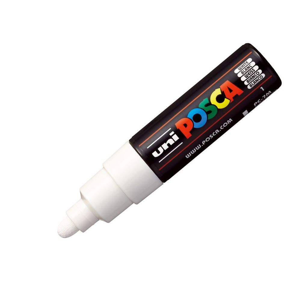 Caneta Posca PC-7M Branco uni-ball