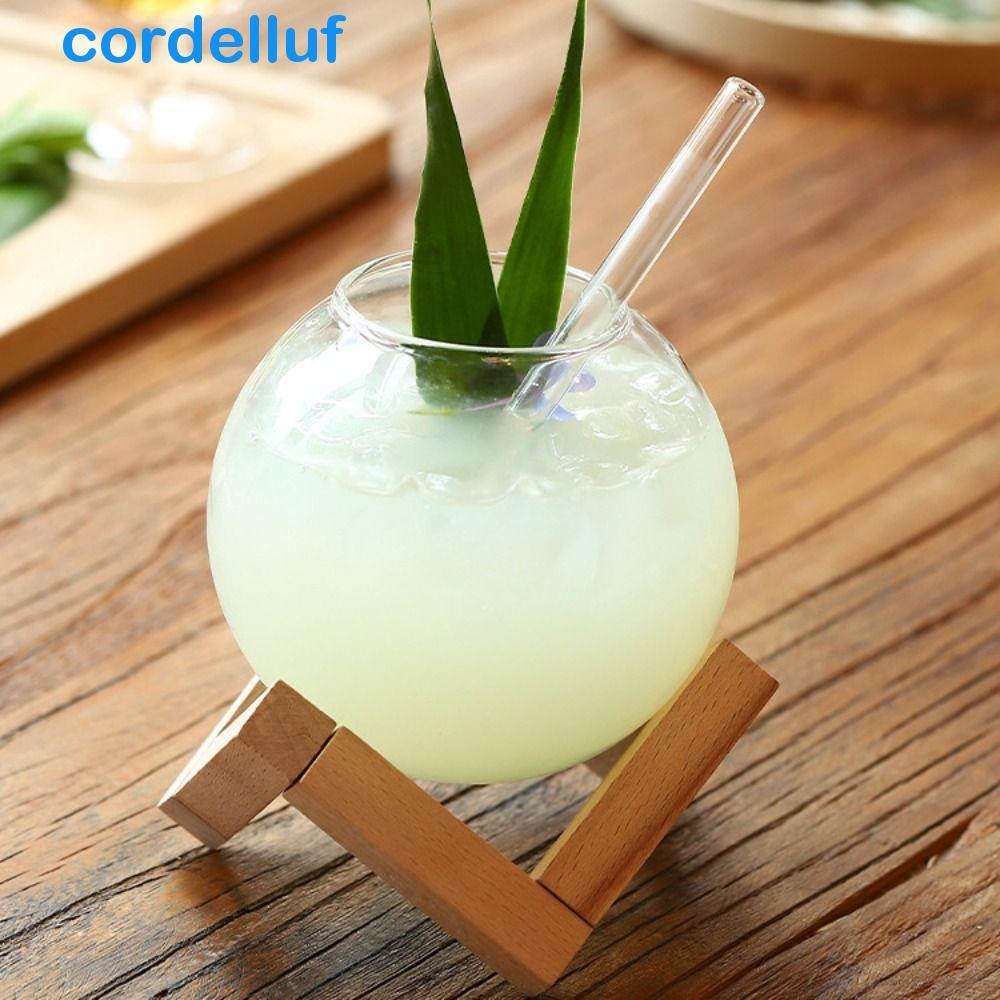 Copo De Bebida CORDELLUF , Transparente Com Vidro Esférico Para Coquetel , Suco De Palha