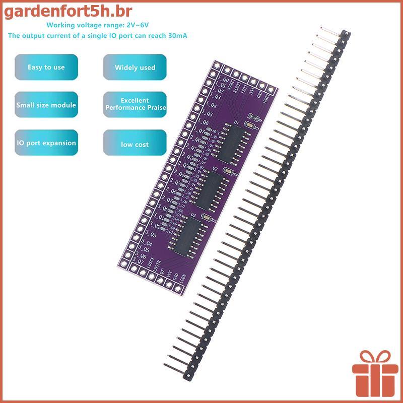 GARDE 1/3/5Pcs Microcontrolador Serial Para Módulo De Expansão IO De Pino Paralelo 74HC595 De Porta De Saída 3 A 24 Pino