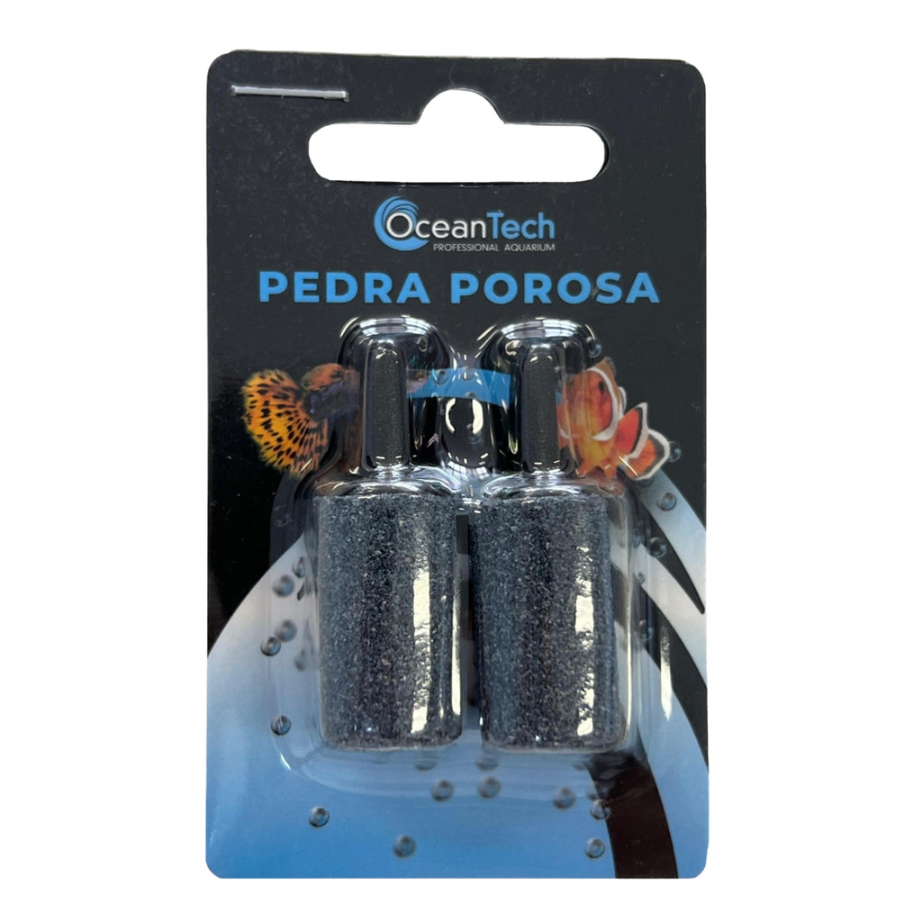 2 Pedra Porosa para Aquario Ocean Tech Peixe Bolhas Betta