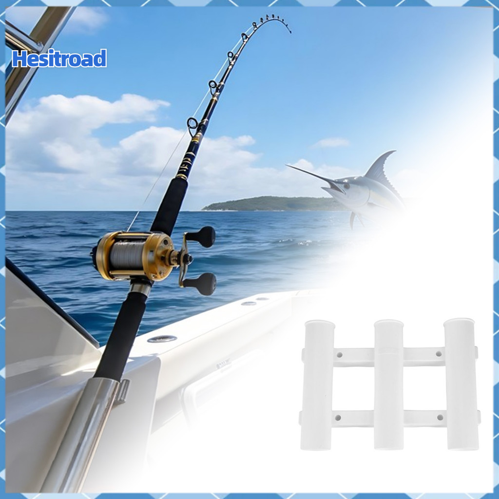 Boat Side Mount Fishing Rod Holder 3 Link Tubes Vertical Wall Bracket for Garage Yacht Durable Pole Rack for Southeast A