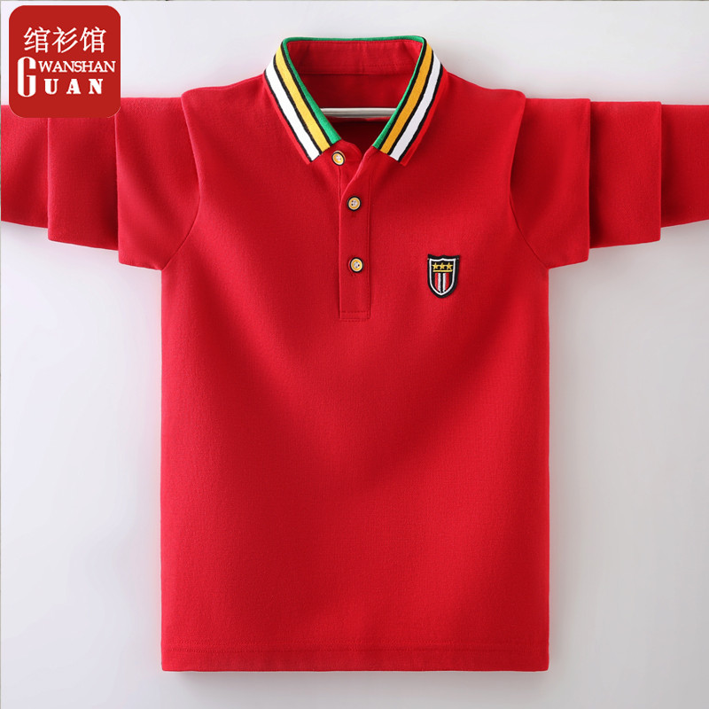 Meninos camiseta de manga comprida 2023 primavera menino camisa polo cor sólida algodão fino roupas de outono crianças n