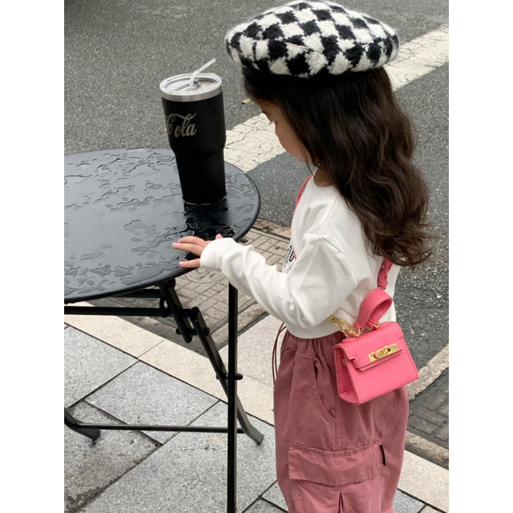 Meninas Kelly saco moda crianças saco do mensageiro novo estilo moda princesa bebê moeda bolsa pai-filho menina bolsa de