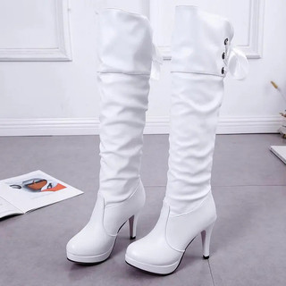 Botas Femininas de Luxo, Botas de Cavaleiro Femininas, Botas de Cano Alto Elegantes e Confortáveis em Couro Macio
