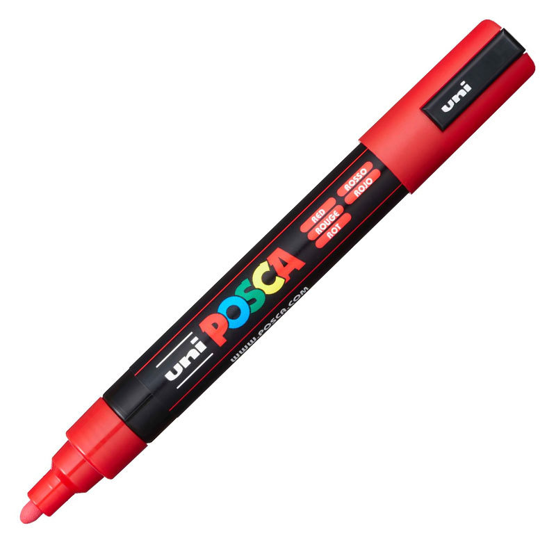 Caneta Posca PC-5M Vermelha uni-ball