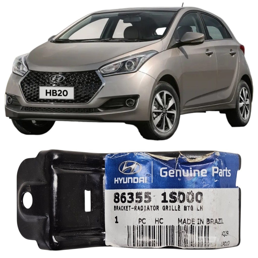 SUPORTE GRADE RADIADOR HB20 2012-2019 ESQUERDO ORIGINAL