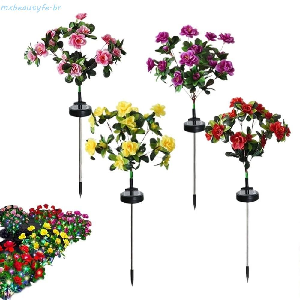 Lâmpada Azaléia Movida A Energia Solar MXBEAUTYFE , Luzes Criativas De Estaca De Flores Sem Fio , De Chão De Jardim Econ