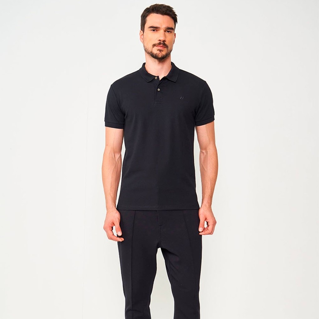 Camisa Polo Colcci Algodão Pima Peruano Preta