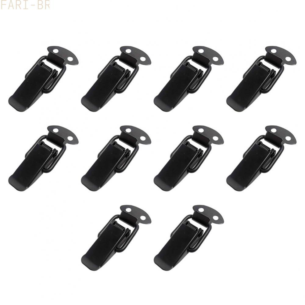 <FARI>Buckle Black Box Crate Lock Latch Spring Loaded Clip Snap Closure Spring Lock