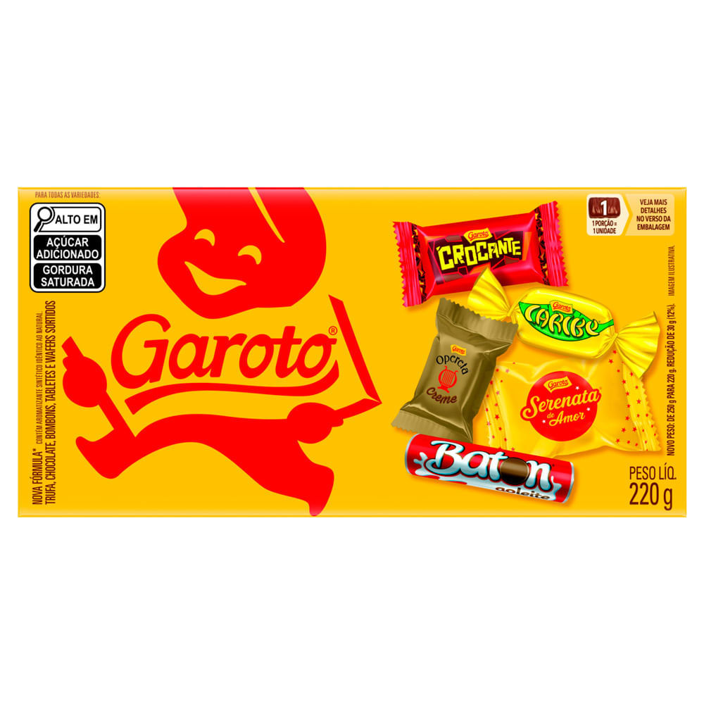 Bombons Garoto Sortidos 220g