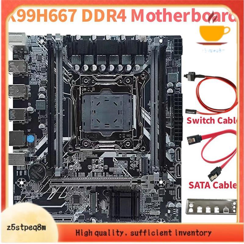 Placa-Mãe X99 DDR4 H81/B85 Chip LGA 2011-. 2 NVME Gigabit Ethernet Suporta 4X DDR4 RAM X99H667 De Desktop