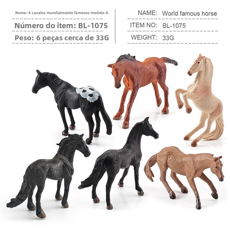 12 Modelos de Cavalos Famosos Mundialmente, Modelos de Animais em Miniatura, Cavalo Shire, Cavalo Morgan, Cavalo Árabe,