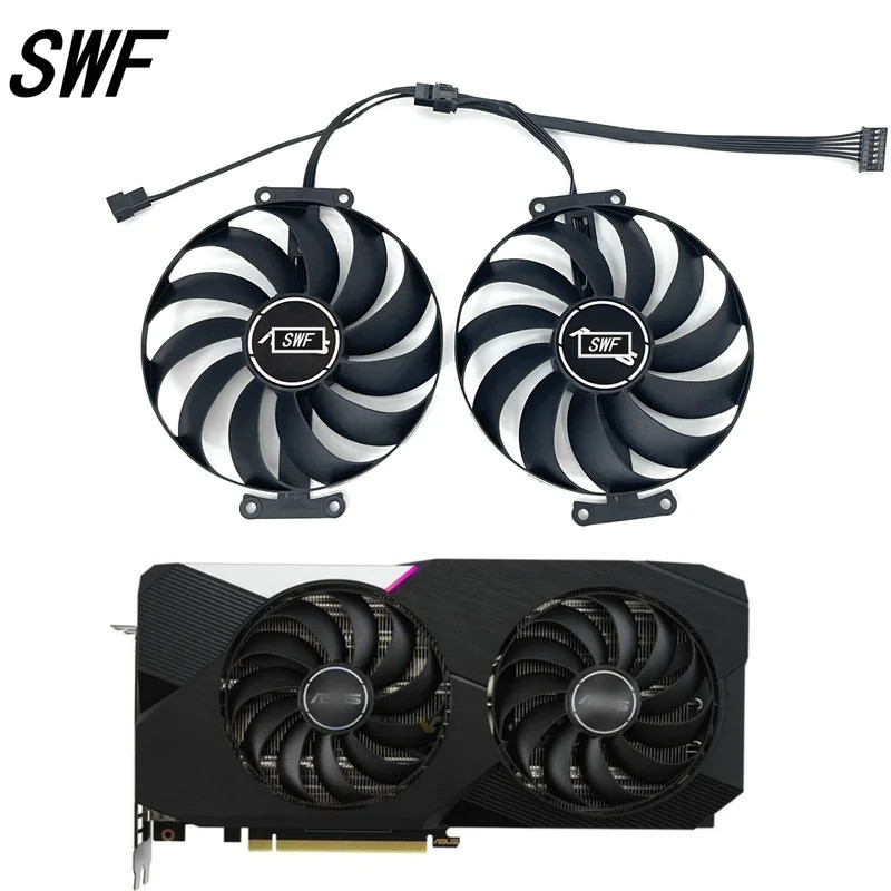- 95MM FDC10U12S9-C CF1010U12S 7PIN RTX3070TI 3060TI GPU Ventilador Para ASUS Dual GeForce RTX 3060 3070 V2 OC Edition 8