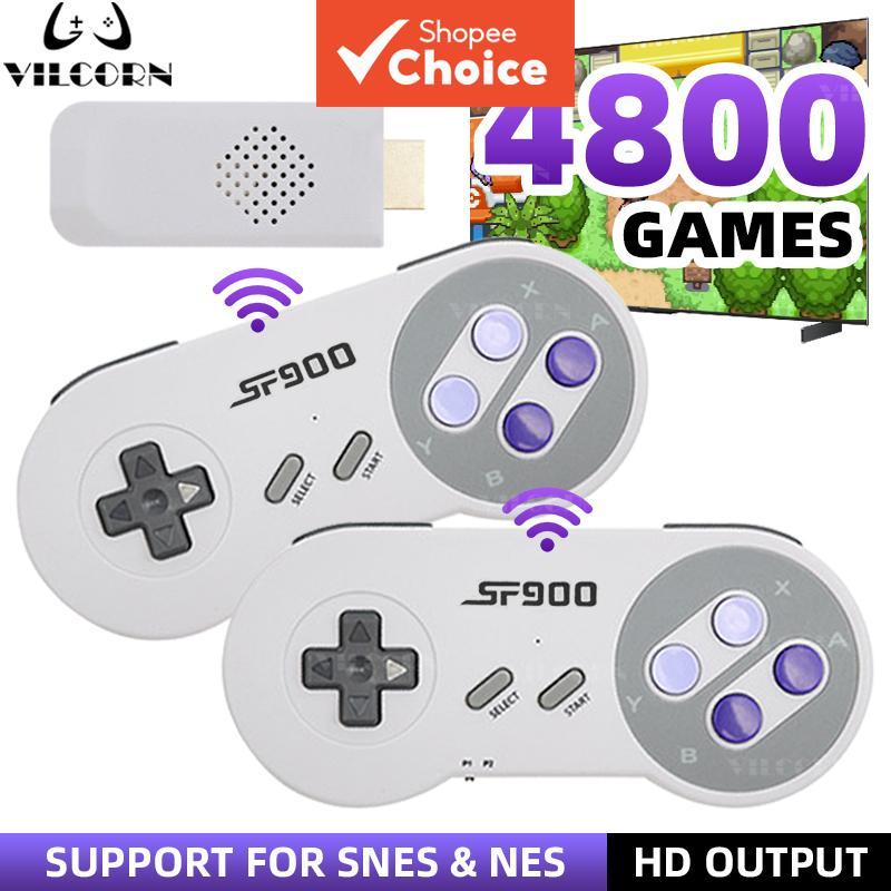 Bastão de Jogo Retrô 16 Bits para Super Nintendo, Console de TV compatível com HDMI para SFC/FC Everdrive com Gamepad