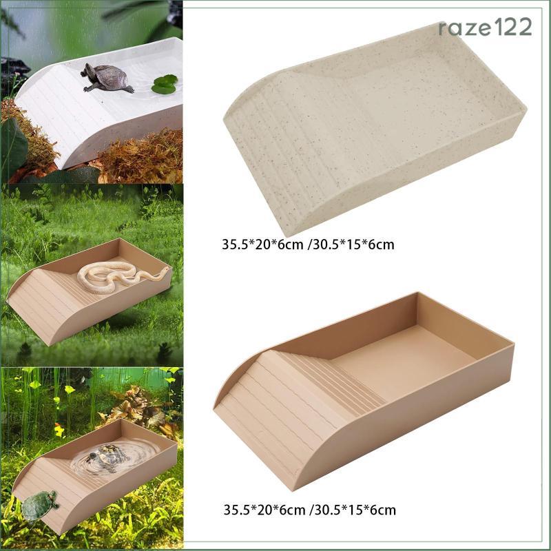[Raze122] Tigela De Terrário Habitat Glow Decoração Para Prato De Água De Tartaruga Alimentação Suprimentos Répteis De E