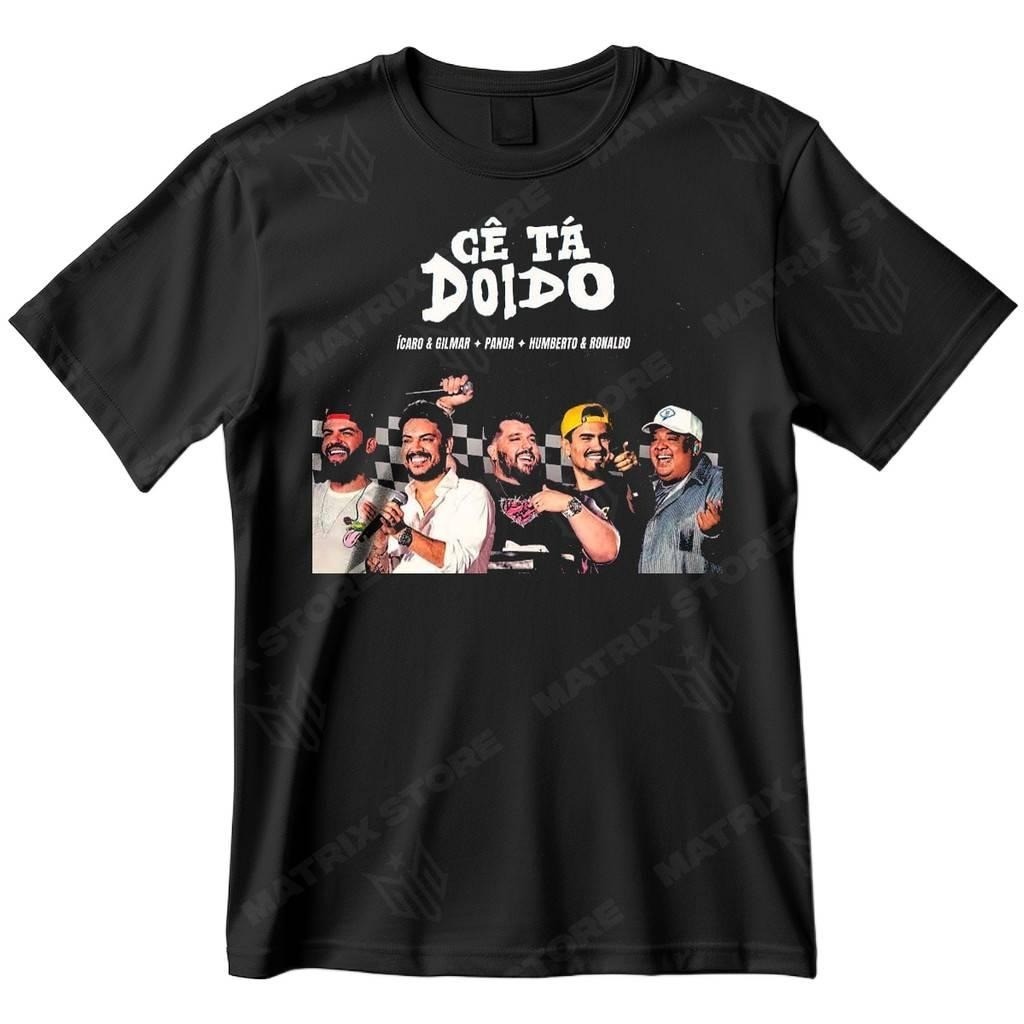 [Camiseta Premium em Algodão Puro]TT Camisa Projeto Cê Tá Doido Icaro e Gilmar Panda Humberto e Ronaldo Blusa Camiseta