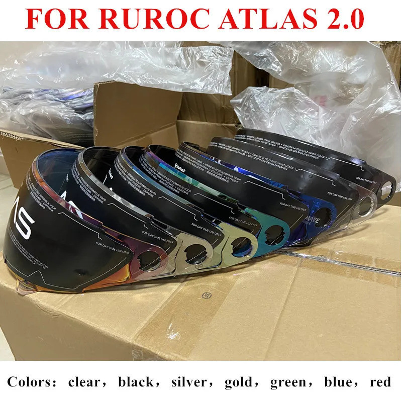 [2026NOVO] Viseira para Capacete Integral Atlas 2.0 para Motocicleta RUROC Atlas 2.0 Acessórios para Motocicleta Viseira