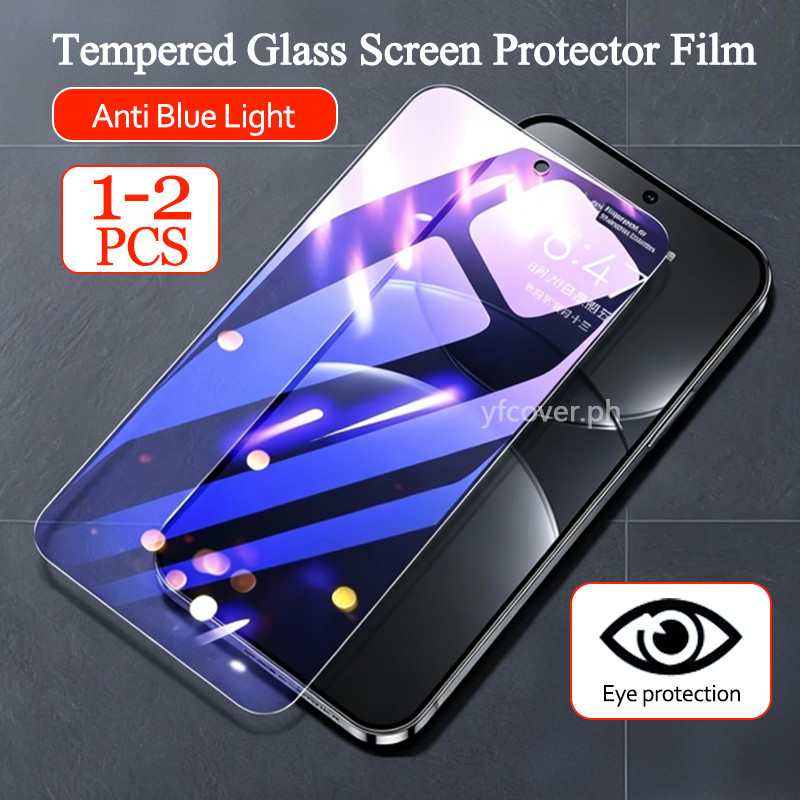 Para Redmi 15A Vidro Temperado Anti Luz Azul Xiaomi Turbo 5 Max 4 Pro 3 15C 15 14R 14C 13 13C 13R 13X 12 12C HD Protetor