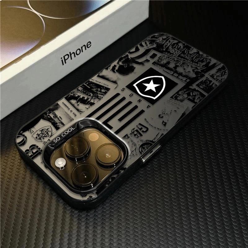 Botafogo Team Case Anti-Queda Capa De Telefone Resistente A Choques Para iPhone X Xr Xs 11 12 13 15 14 16 Pro Max