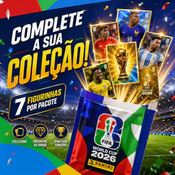 Kit Envelopes de Figurinhas Panini Copa do Mundo 2026 Fifa World Cup