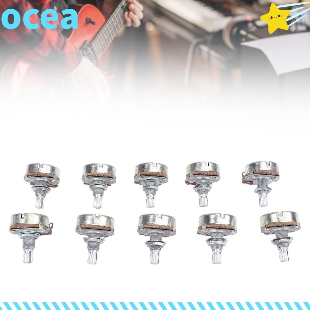 Potenciômetro De Guitarra OCEA , Potes Baixo De Metal 25K , Hardware Elétrica Com Eixo De 18 Mm