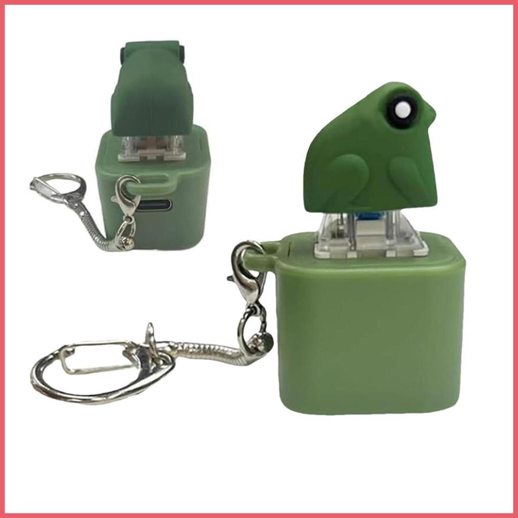 Sapo Som Chaveiro Recarregável Pingente Saco Acessório Choro Brinquedo Fidget Com Luzes Para Mulher xurit2br