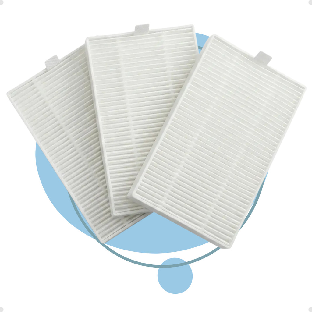 Kit 3 Filtros Hepa Compatível Robô Aspirador Kabum Smart 500 E 700 e Liectrolux CB30 E XR500