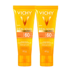Kit 2 Protetor Solar Vichy Idéal Solei Clarify FPS 60 Cor Média 40g