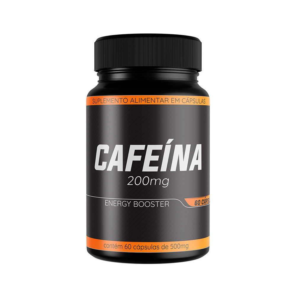 Cafeína 200mg 60 Caps | Estímulo de Energia, Foco Mental e Desempenho