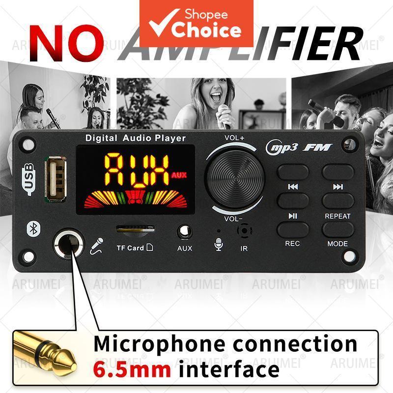 Mini placa amplificadora Bluetooth, subwoofer, módulo estéreo BT 5.0 HIFI, AUX, USB, FM Pro