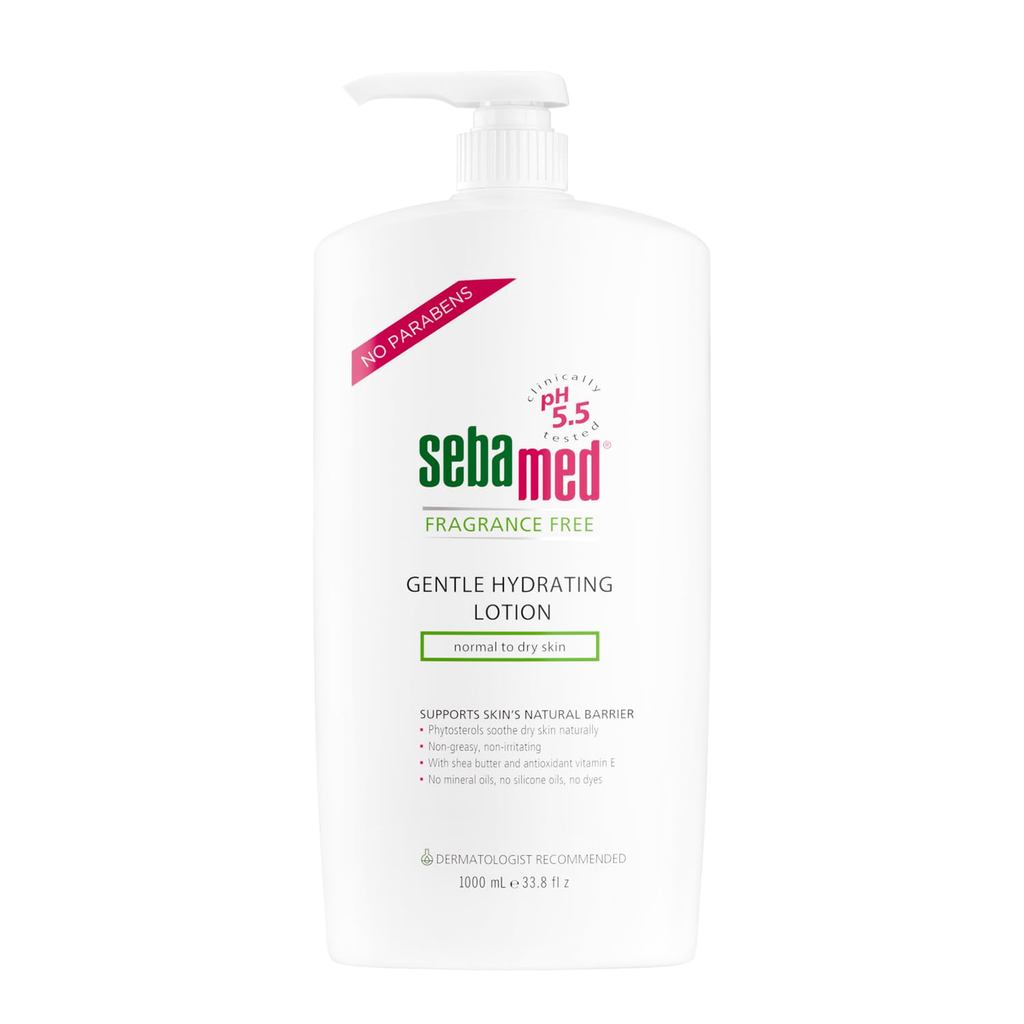 Loção Hidratante Suave Sem Fragrância SEBAMED Ultra Delicada, Recomendada por Dermatologistas, para Pele Normal a Seca e