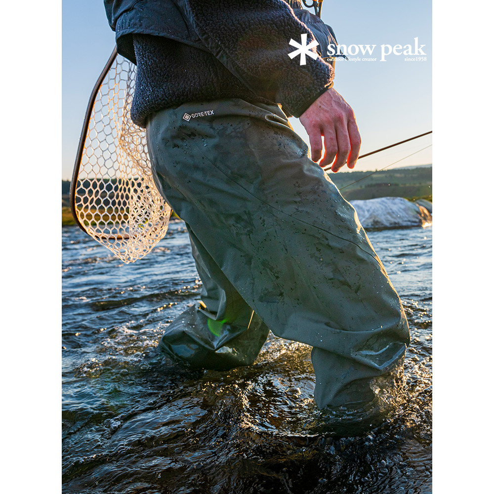 Snowpeak snowpeak GORE-TEX à prova d'água masculino pesca cintura alta Upstream Wading calças SPF-PA-25SU902