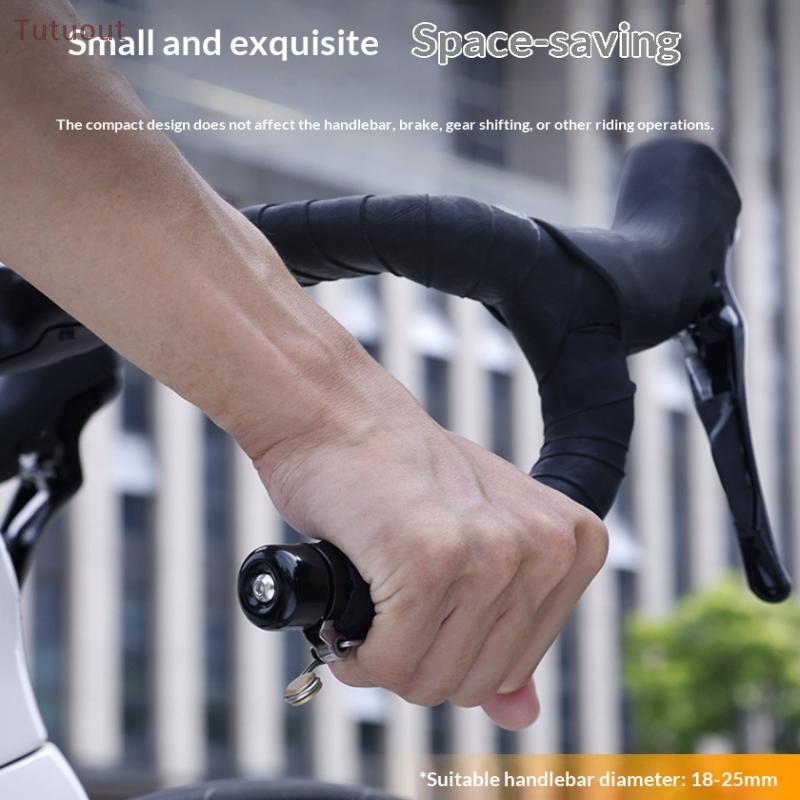TUTU Sino De Bicicleta Curvo Guiador Plug Chifre À Prova Dwaterproof Água 80dB Alto Decibel Anel Alarme Estrada Acessóri