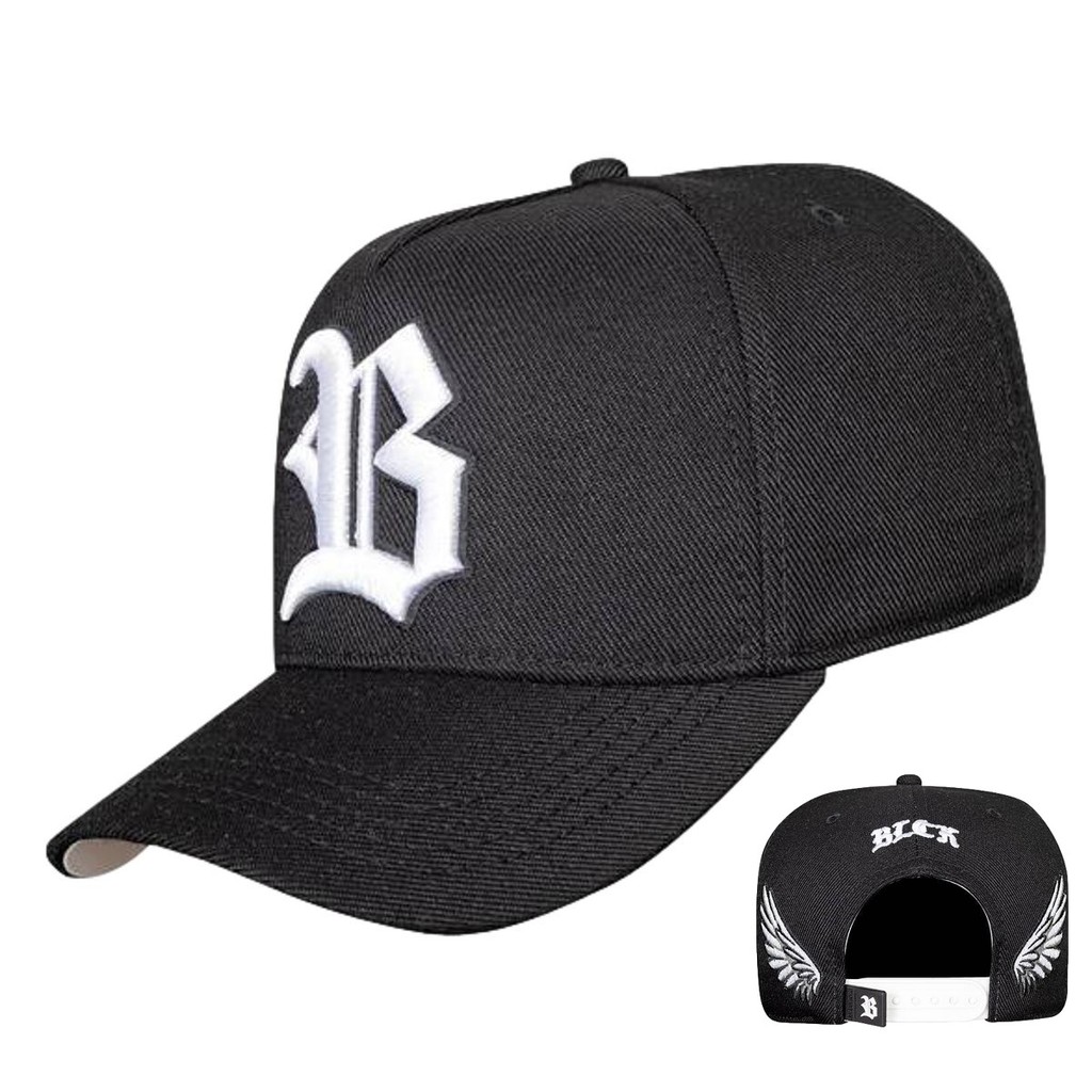 Boné Blck Brasil New Wings Asas Angel Aba Curva Snapback