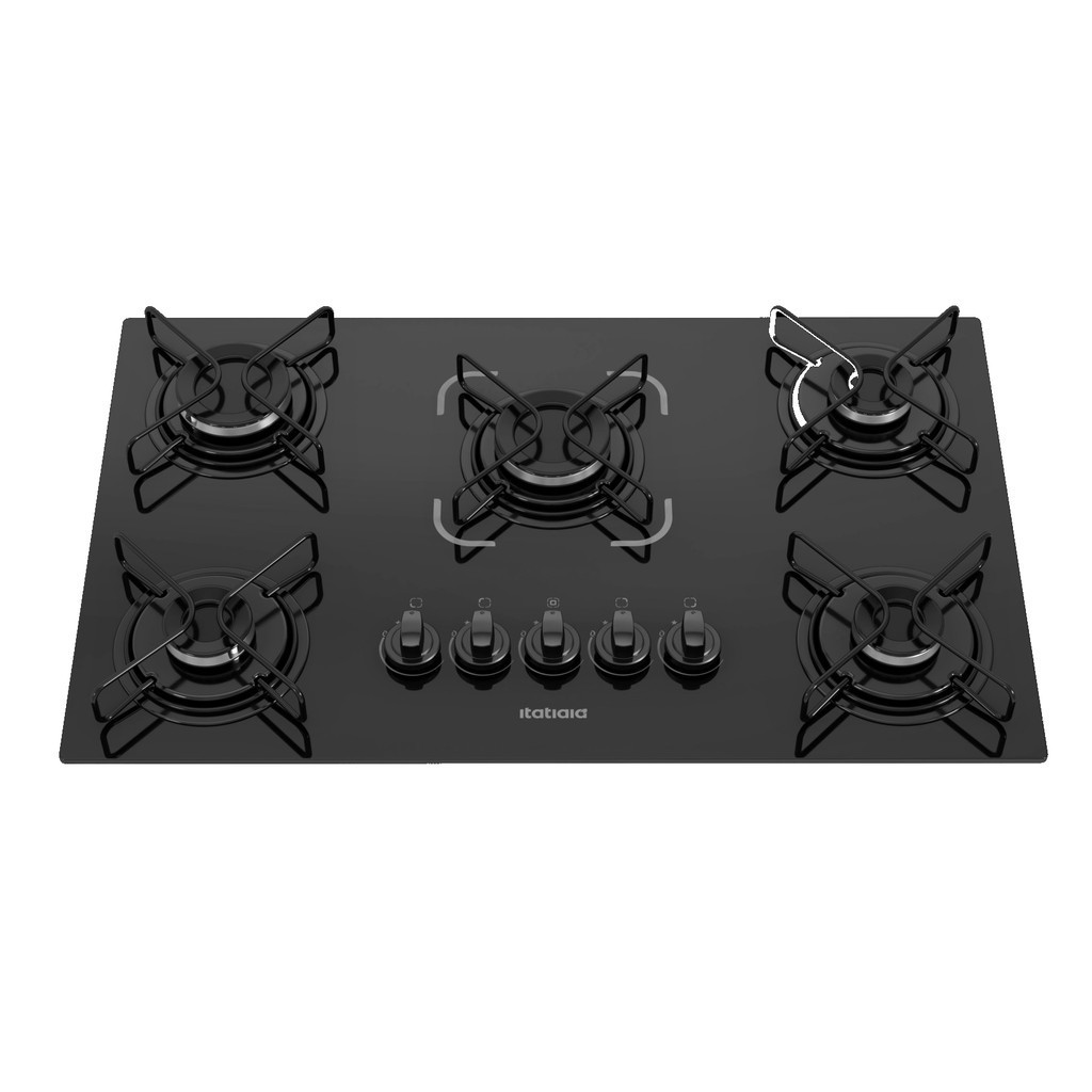 Cooktop Itatiaia Essencial 5 Bocas Preto – BIVOLT 127V/220V Tecnologia que facilita