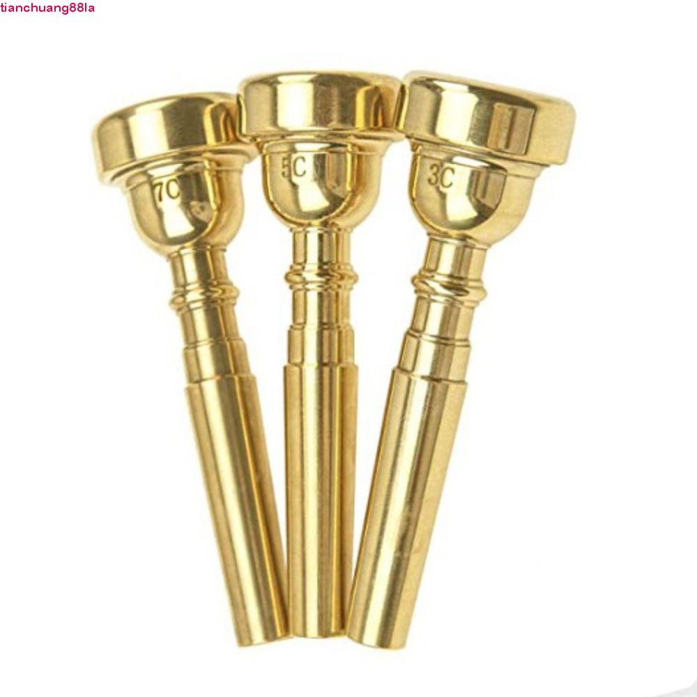 Bocal De Trompete TIANCHUANG , Boca De Corneta Profissional Em Ouro Prateado , Latão 3C/5C/7C Iniciante