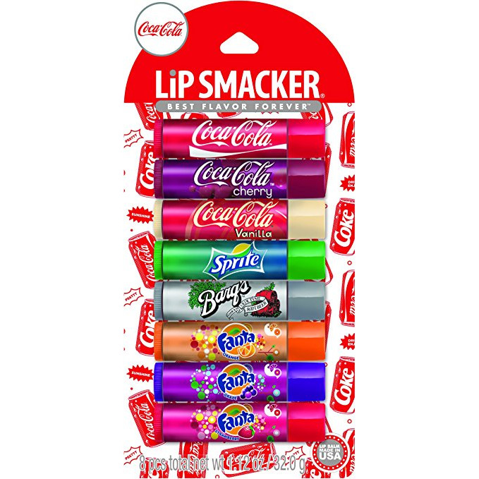 Kit Lip Balm Refrigerante Coca-Cola Lip Smacker Hidratante Labial 8 Unidades