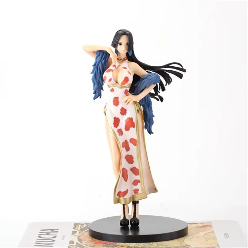 Action Figures Boa Hancock One Piece 22cm, anime japonês, cheongsam, estatueta PVC colecionável, decoração geek