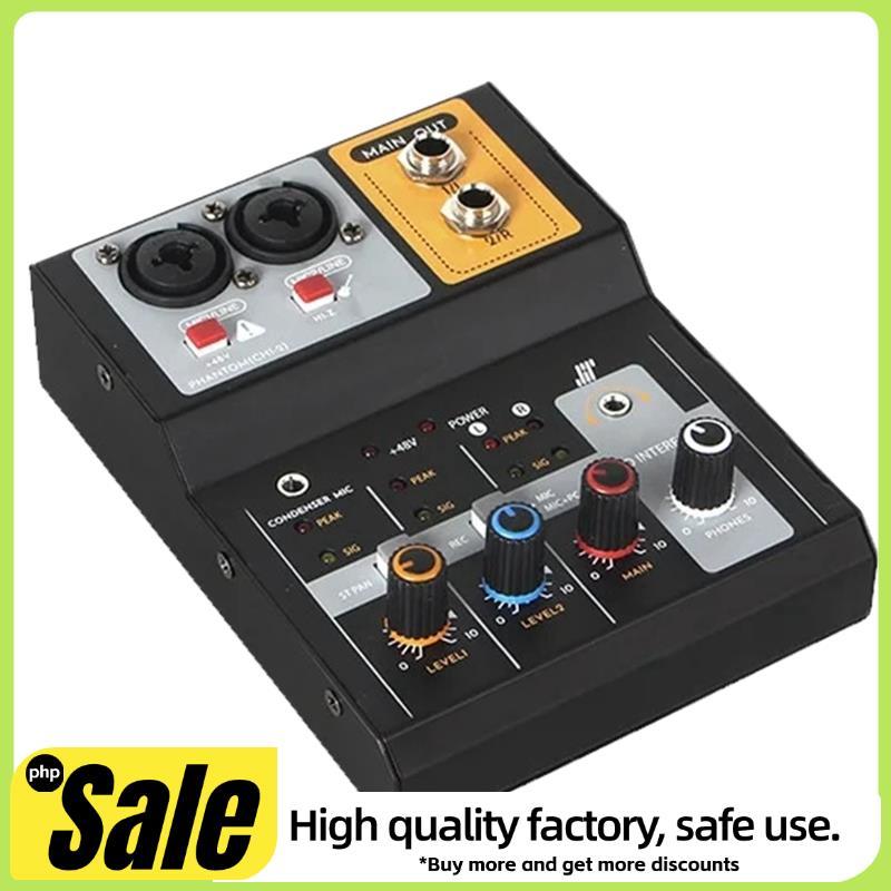 Mixer De Gravação De 2 Vias , Placa De Som Externa Para Computador USB , Karaokê Ao Vivo , DJ , Palco De Áudio , Pequena