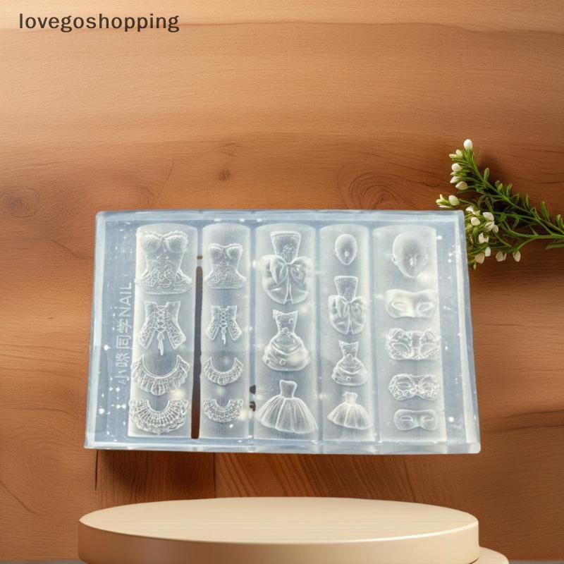 [lovego] Máscara Saia 3D Molde De Silicone Decorações De Nail Art DIY Ferramenta De Design De Manicure Chapéu De Castelo