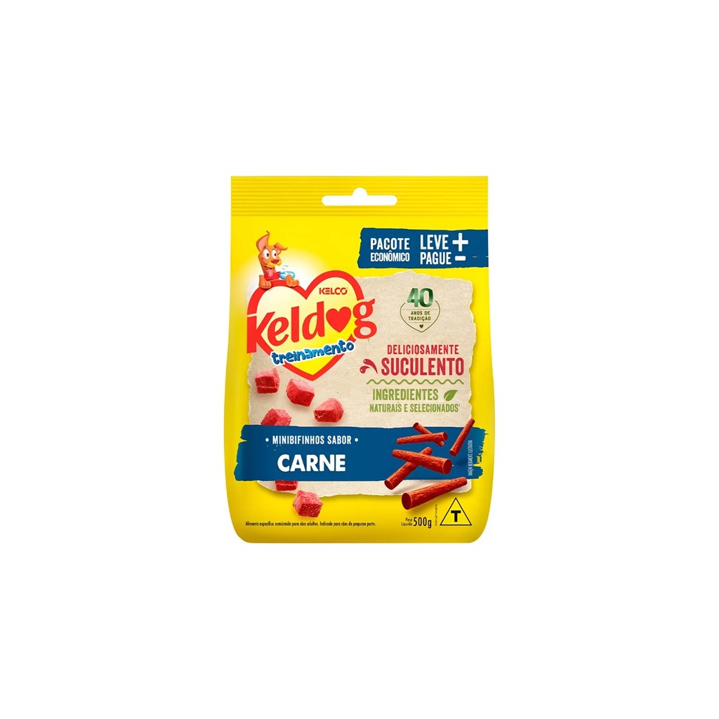 Bifinho Keldog Mini Sabor Carne 500g