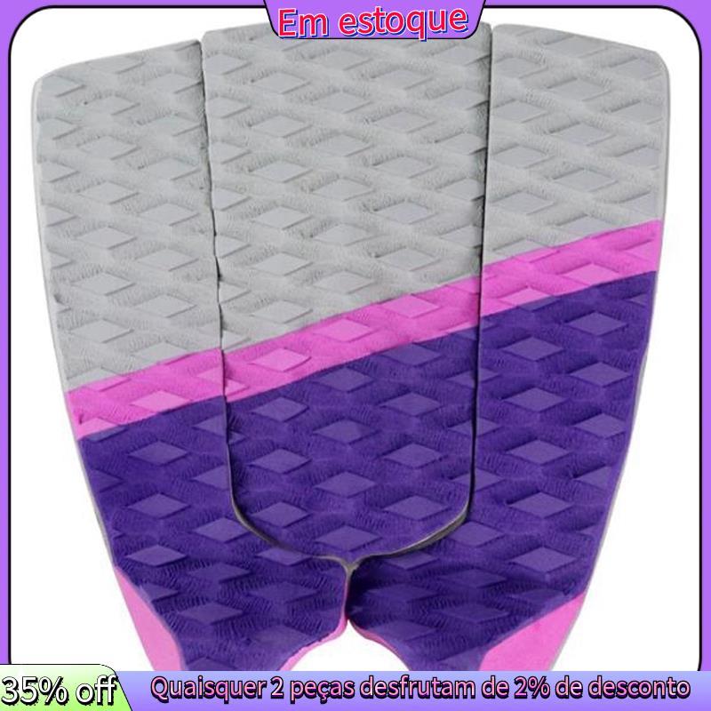 Almofada De Tração Para Prancha De Surf-De 3 Peças E Pés De Skimboard-Aperto Máximo Deck De Cauda De Chute