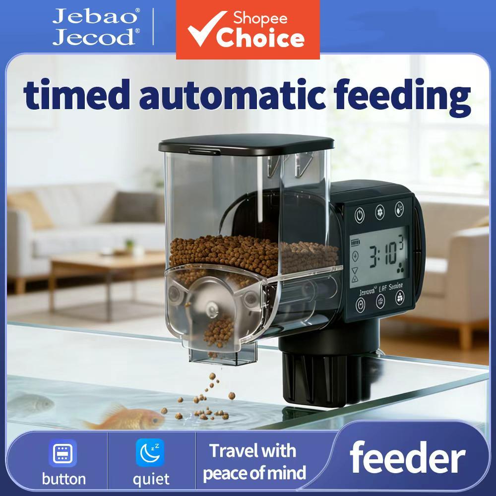 Alimentador Automático Digital com Timer Jebao Jecod para Aquário – Evita Esquecer a Alimentação dos Peixes