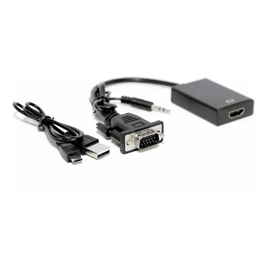 Adaptador Conversor Vga Macho Para Hdmi Fêmea
