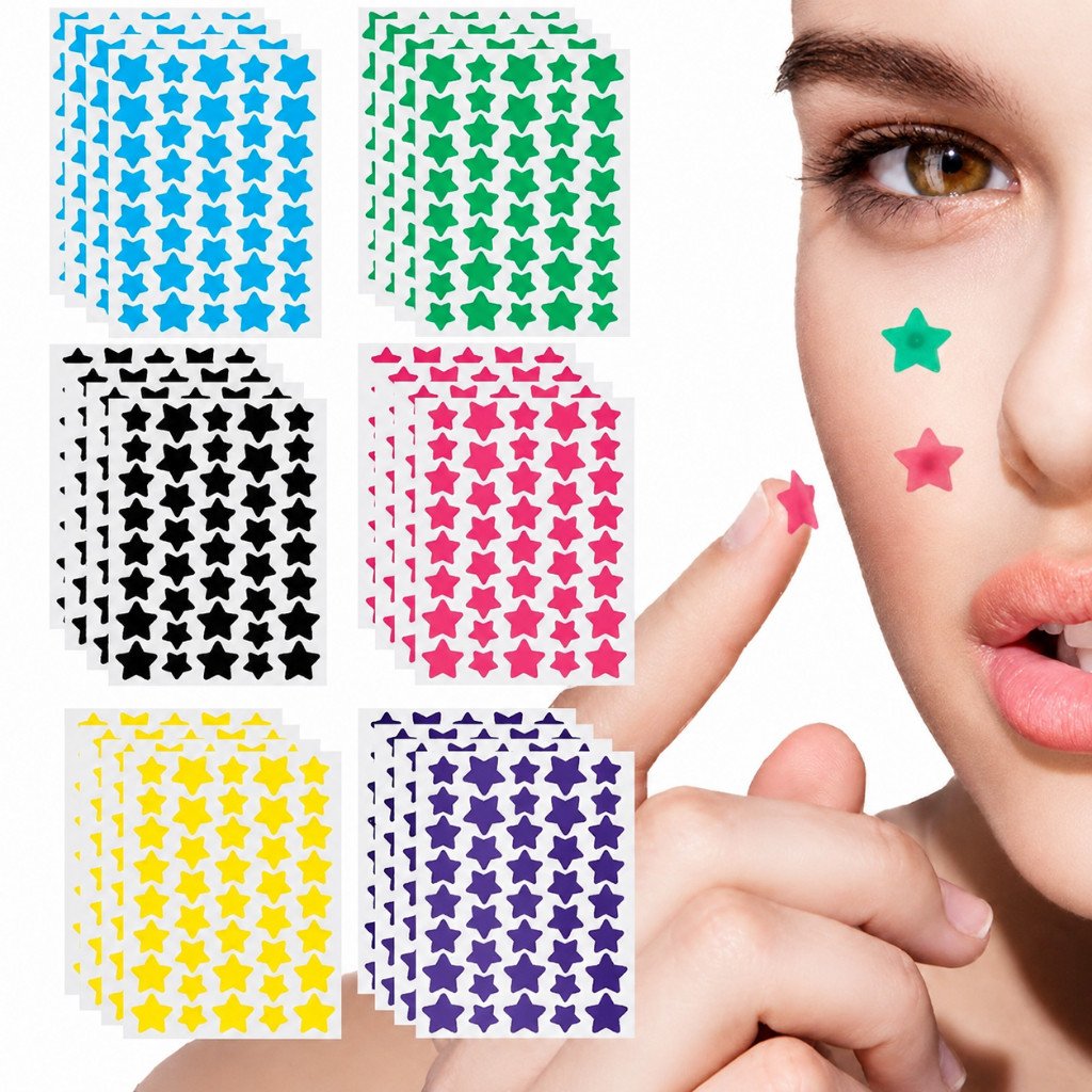 Adesivo para Espinha Formato Estrela Hidrocoloide 40/80/240/480 Unidades - Pimple Patch